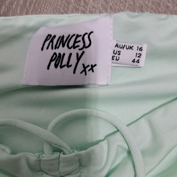 Princess Polly Sexy Cut Out Taylor Mini Dress Pistachio Size 12 - Picture 7 of 14
